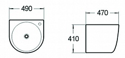 SantiLine Раковина напольная 41 SL-4011 белая – фотография-2